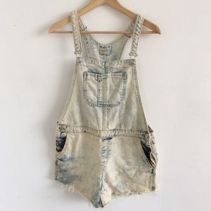 MANGO jeans bleached shortalls